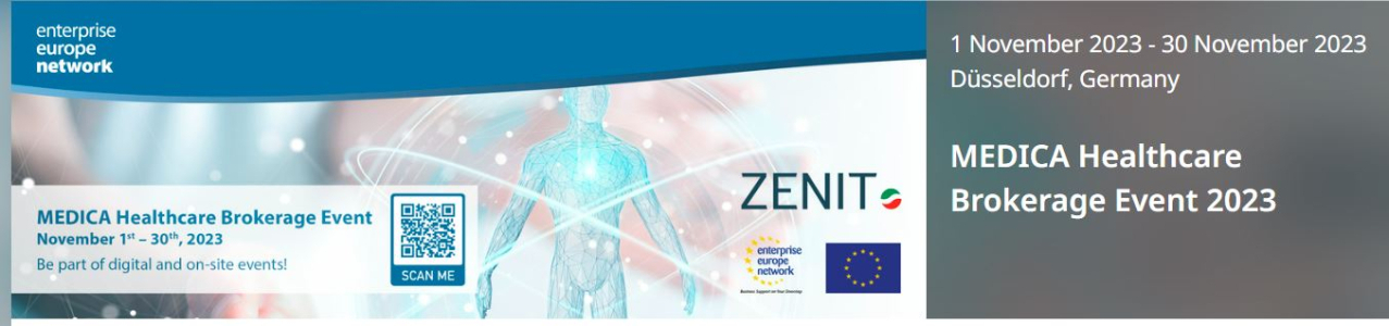 MEDICA 2023 Nemzetközi egészségipari partnerközvetítő rendezvény, Düsszeldorf, 2023. november 13-16. és online 2023. november 1-30.
